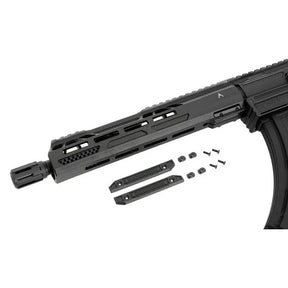 Réplique Double Eagle M4 UTR EK47 avec gearbox v2 et système de détente électronique Falcon, chargeur type AK, 400fps en 0.20