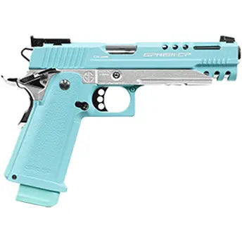Réplique d'arme GPM1911 MACARON BLUE GAZ avec système de compression de gaz de nouvelle génération et boîtier en métal