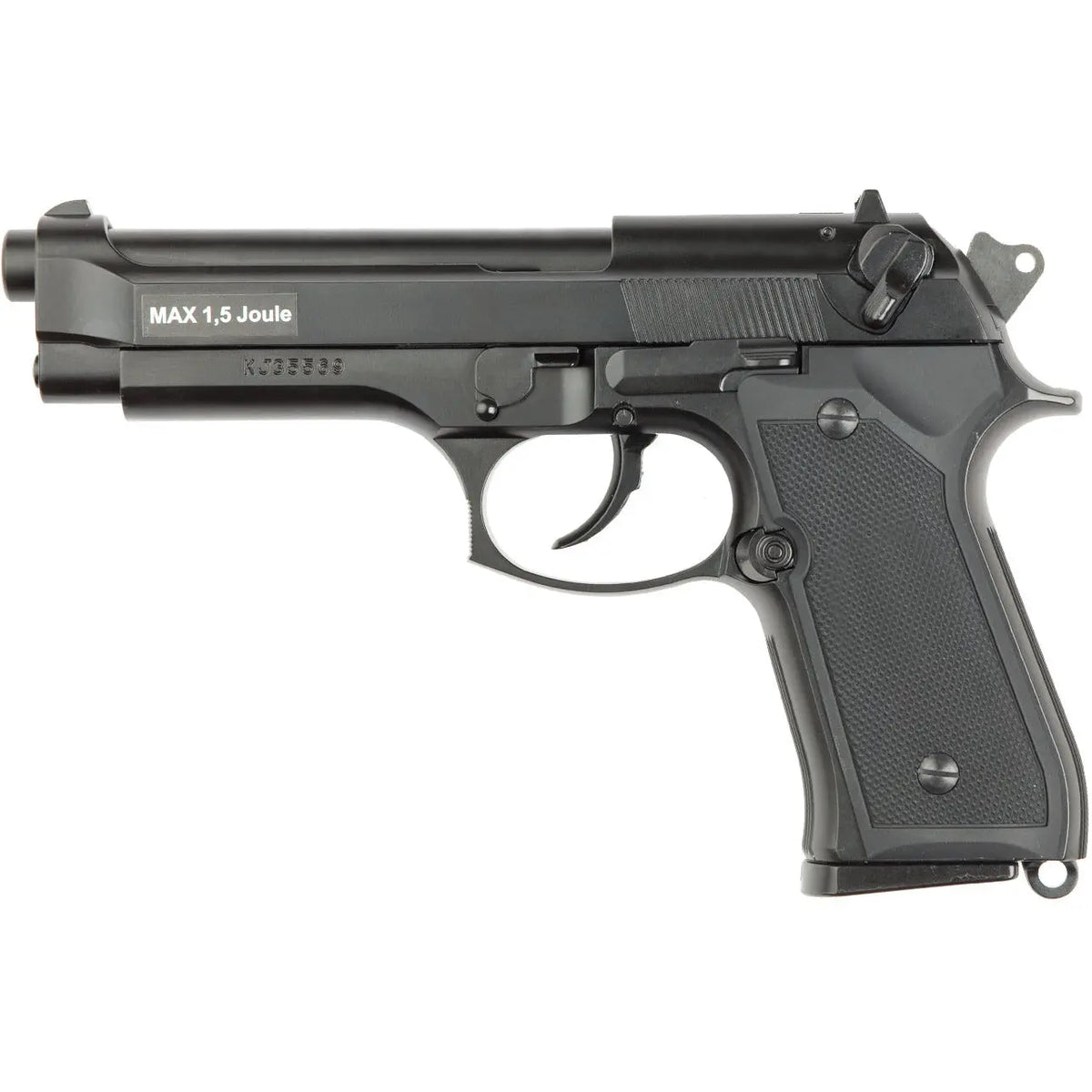 Pistolet à gaz M9 Heavy Weight Gaz GBB ASG avec culasse métal mobile et finition réaliste