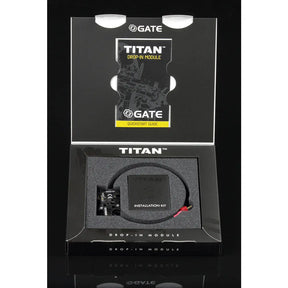 Mofet Basic module TITAN GATE V2 avec câblage arrière pour répliques airsoft, compatible avec le kit TITAN Complete Set et configurable via l'application GATE Control Station