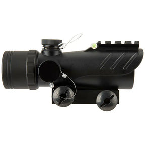 Point rouge 32mm avec montage Ris noir pour airsoft, en aluminium anodisé, avec lentille anti-reflet et réglages par tourelles