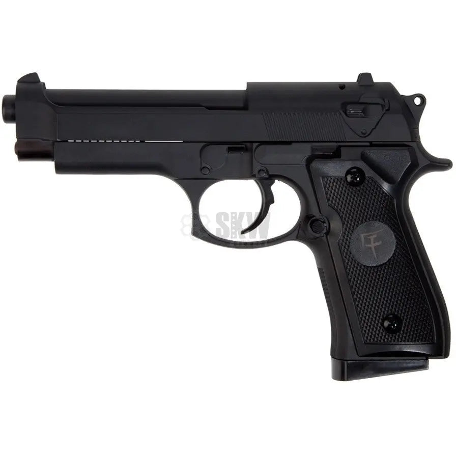 Saigo Defense 92 Ressort Fullmetal 6mm non-blow back avec Hop Up fixé, 590g, métal, 220 FPS, chargeur 15 rds, longueur 215mm
