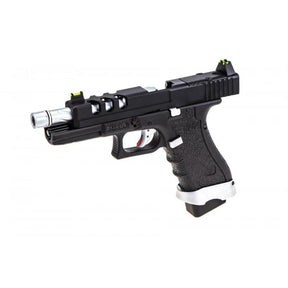 VORSK EU7 Vented Noir, pistolet à ergonomie soignée avec culasse aluminium noire et frame polymère noire
